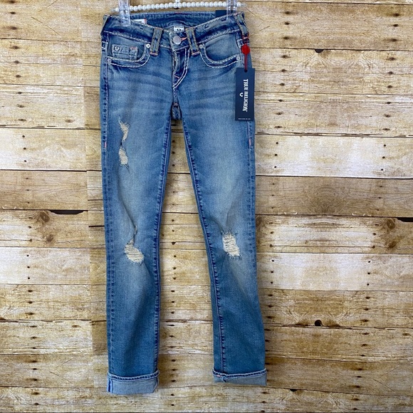 True Religion Denim - NWT True Religion Billie Low Rise Straight Super T